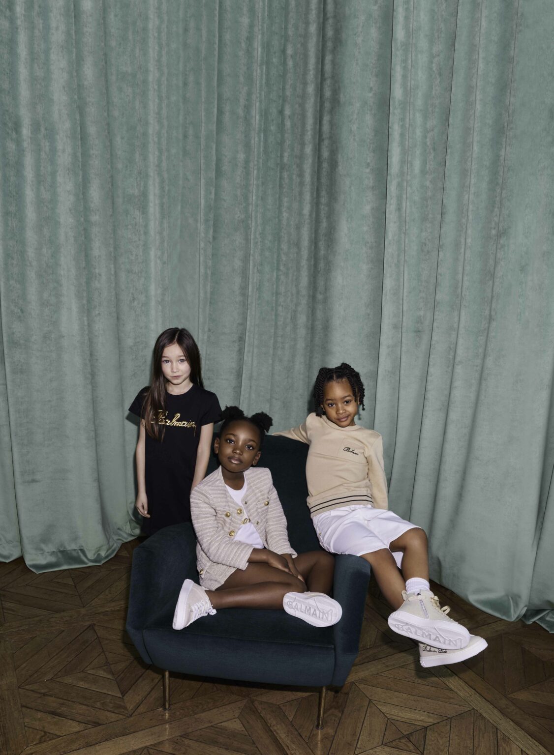 Balmain Kids Girls Polo In White