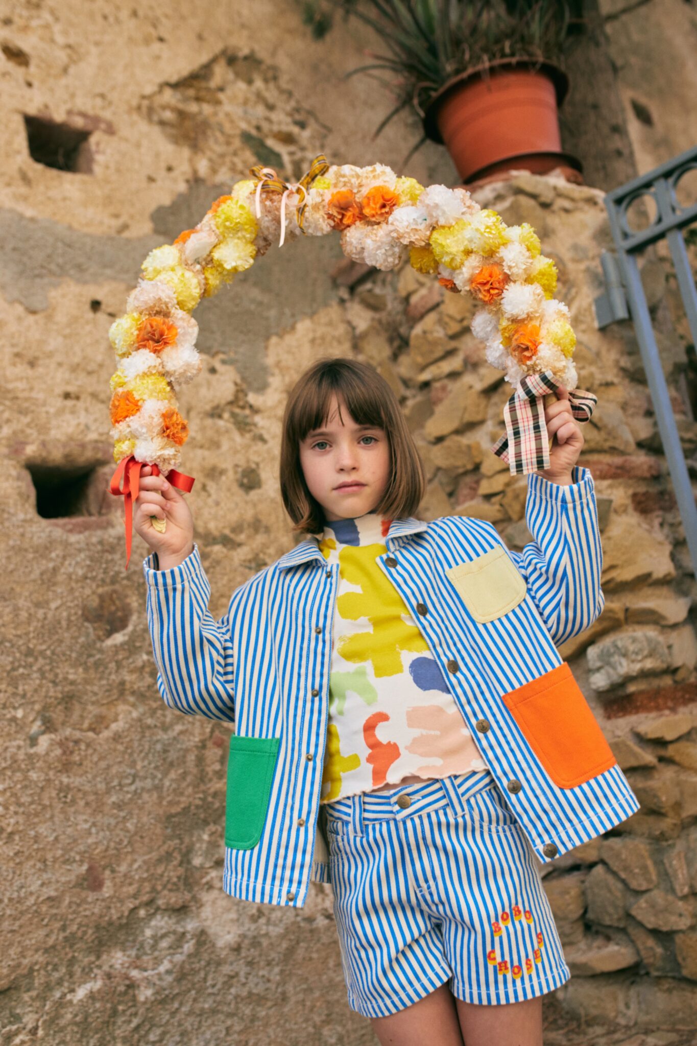 scimparello bobo choses moda bambino kids wear festa spagnola rivista moda bambino folklore maschere scimparello