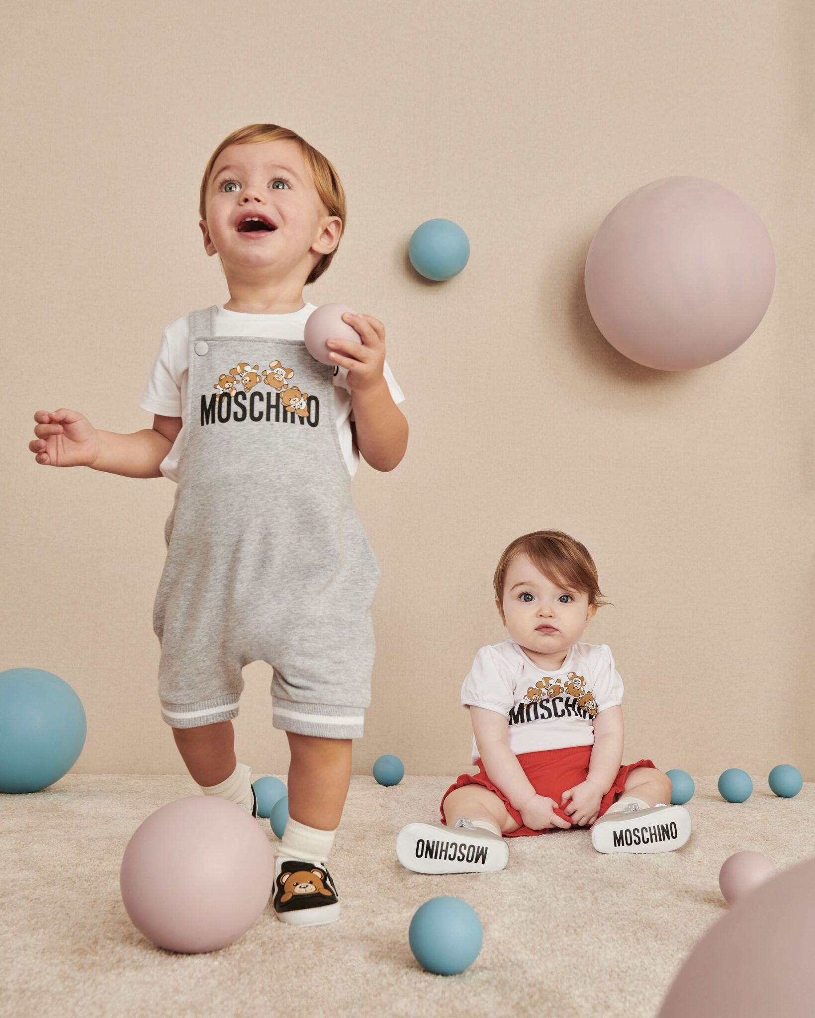 cute babies in Moschino