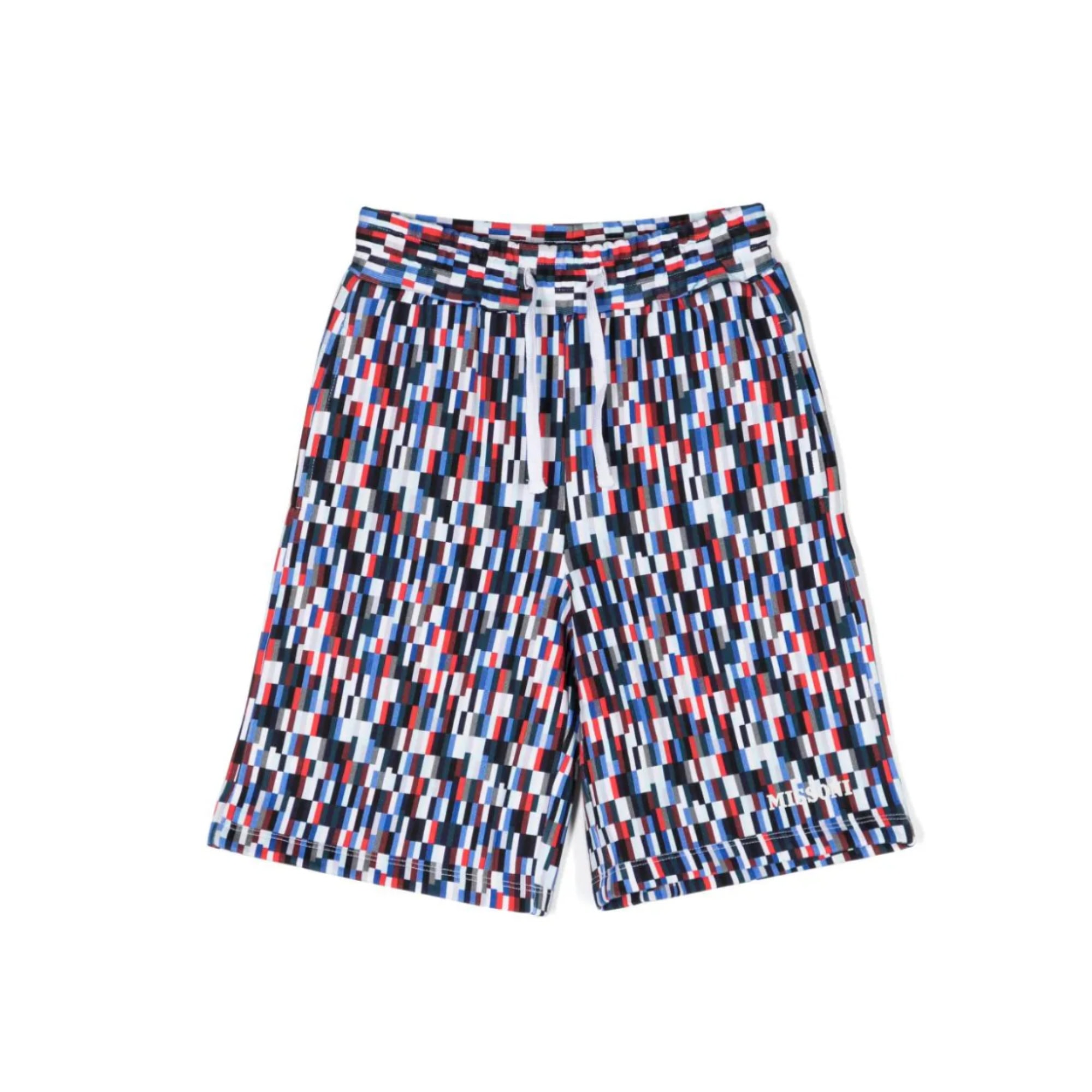 pixel print bermuda shorts Missoni Kids