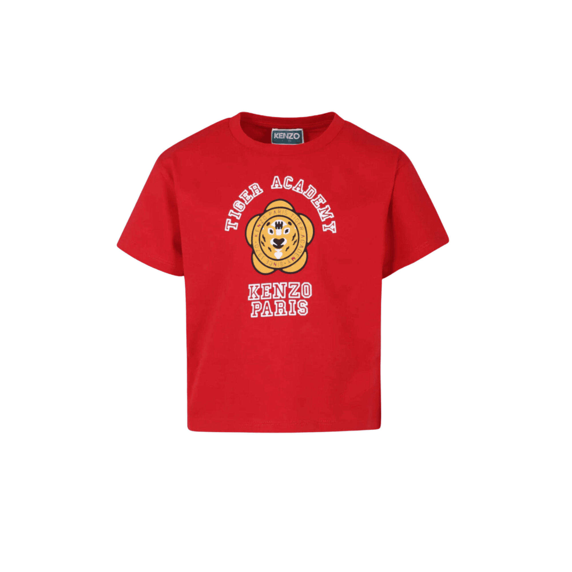 t-shirt rosso con tigre