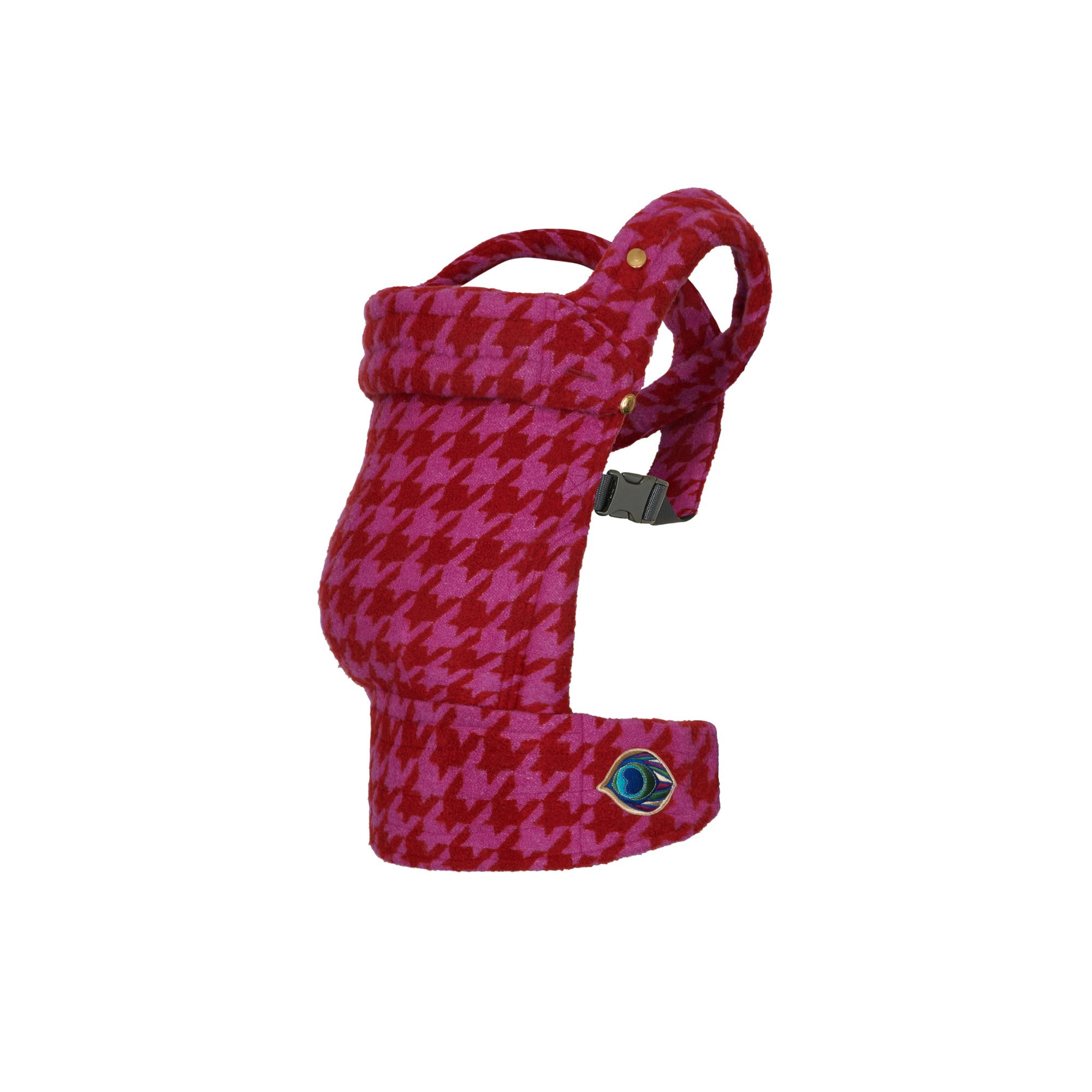 Pink/red Houndstooth Baby Carrier: 