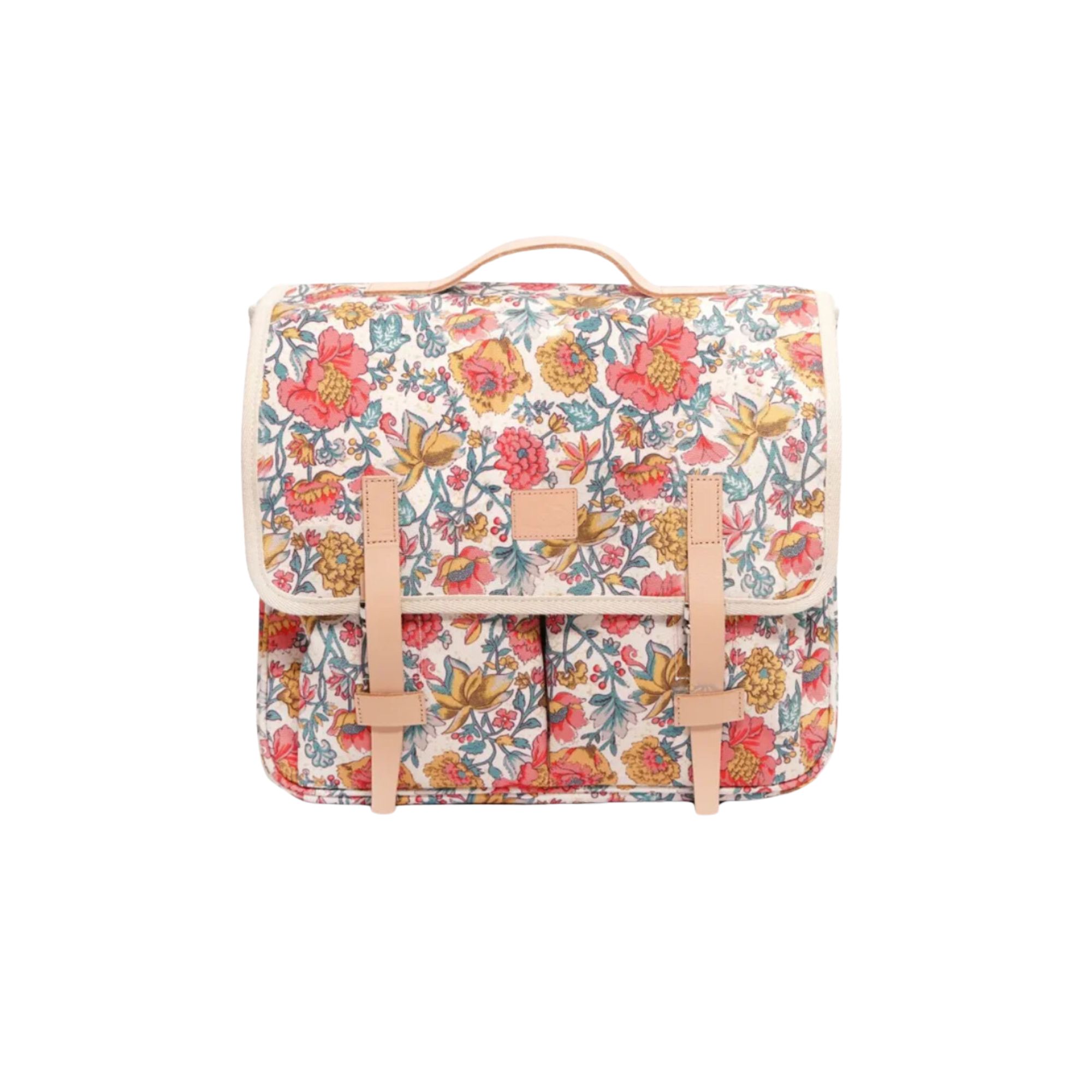 schoolbag with flowers
