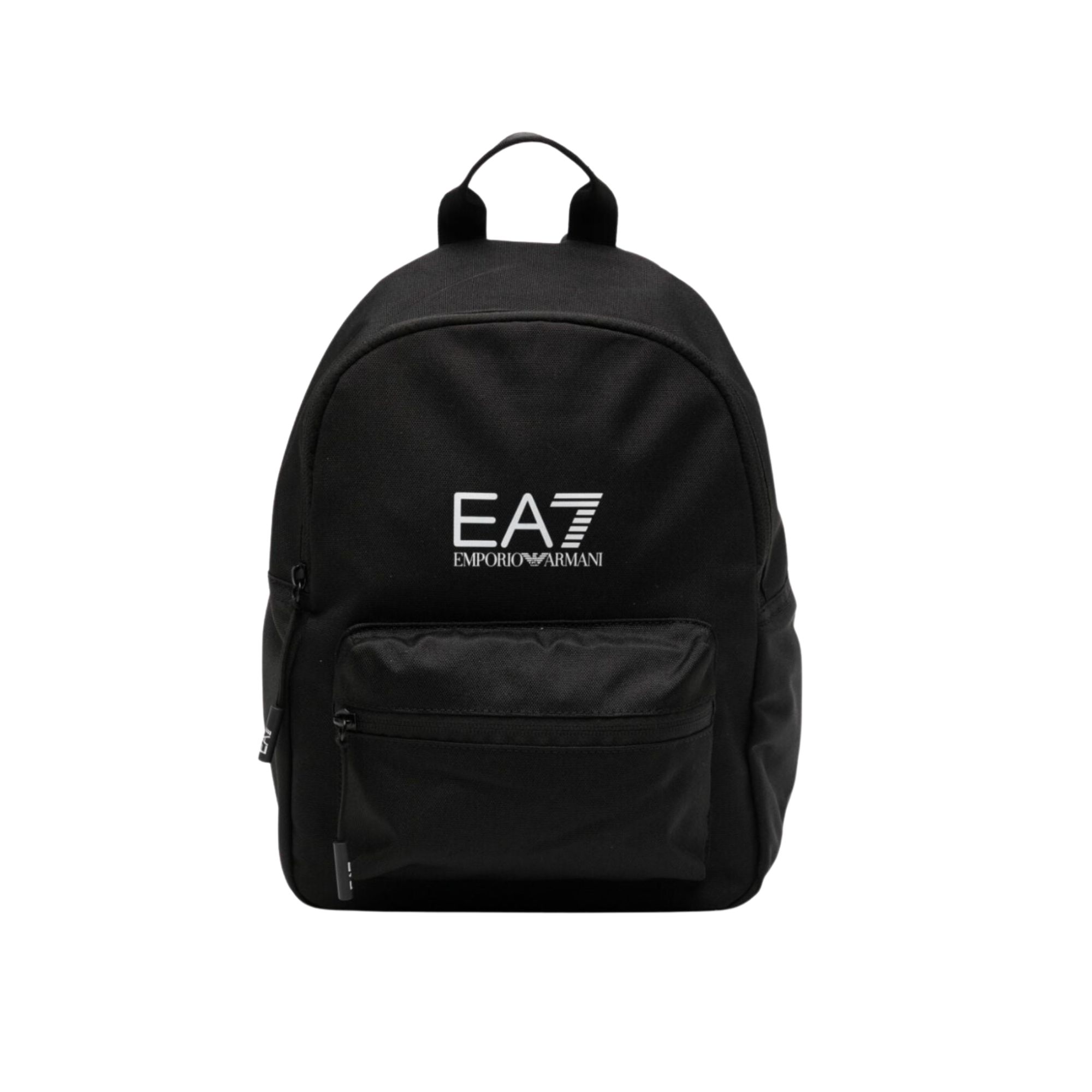 zaino nero con logo EA7