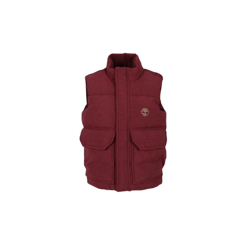 gilet imbottito da maschio bordeaux
