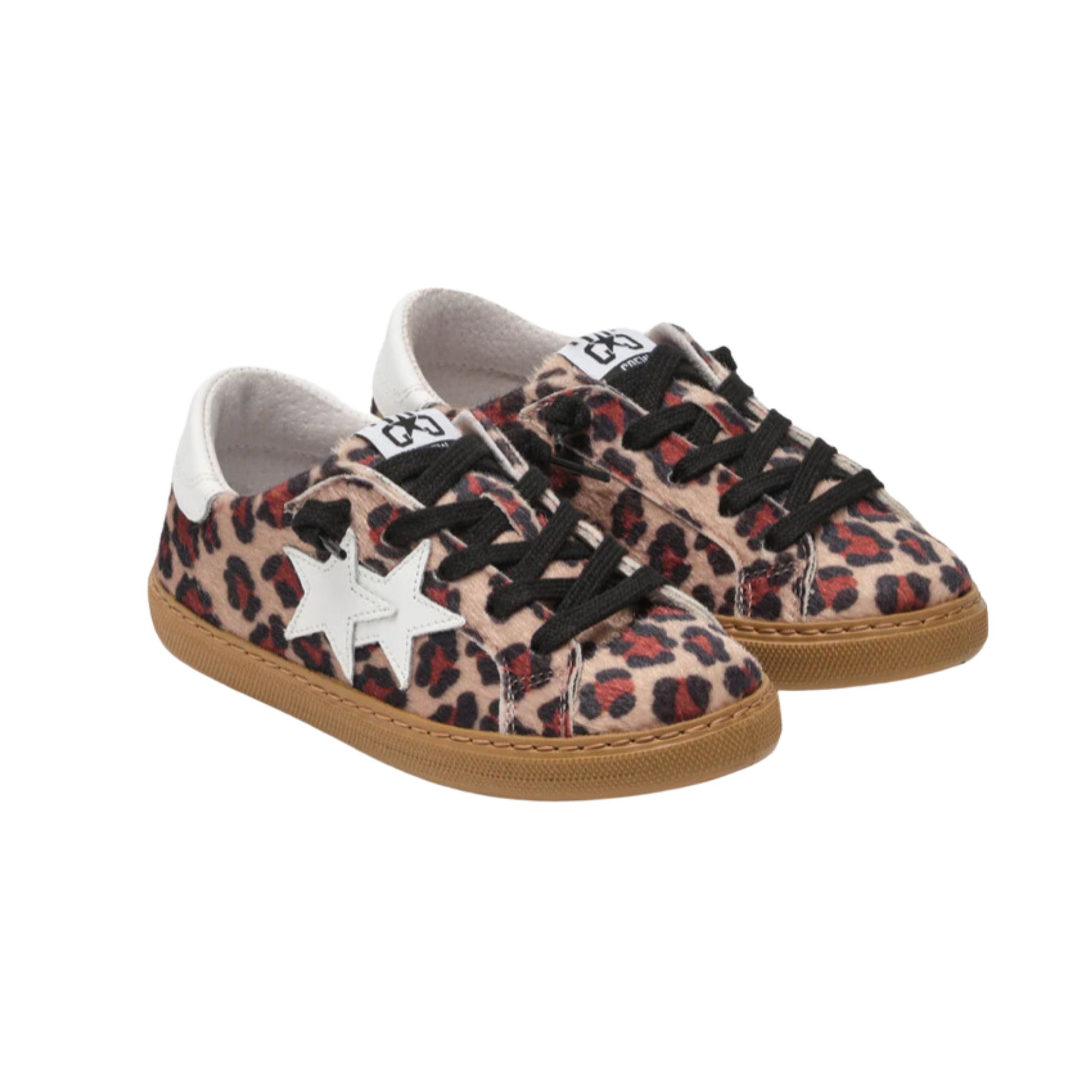 leo print sneakers children