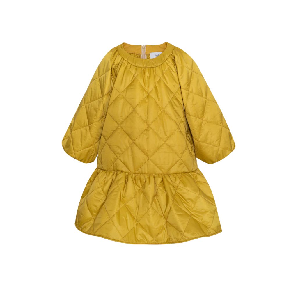 shop vestito trapuntato color senape