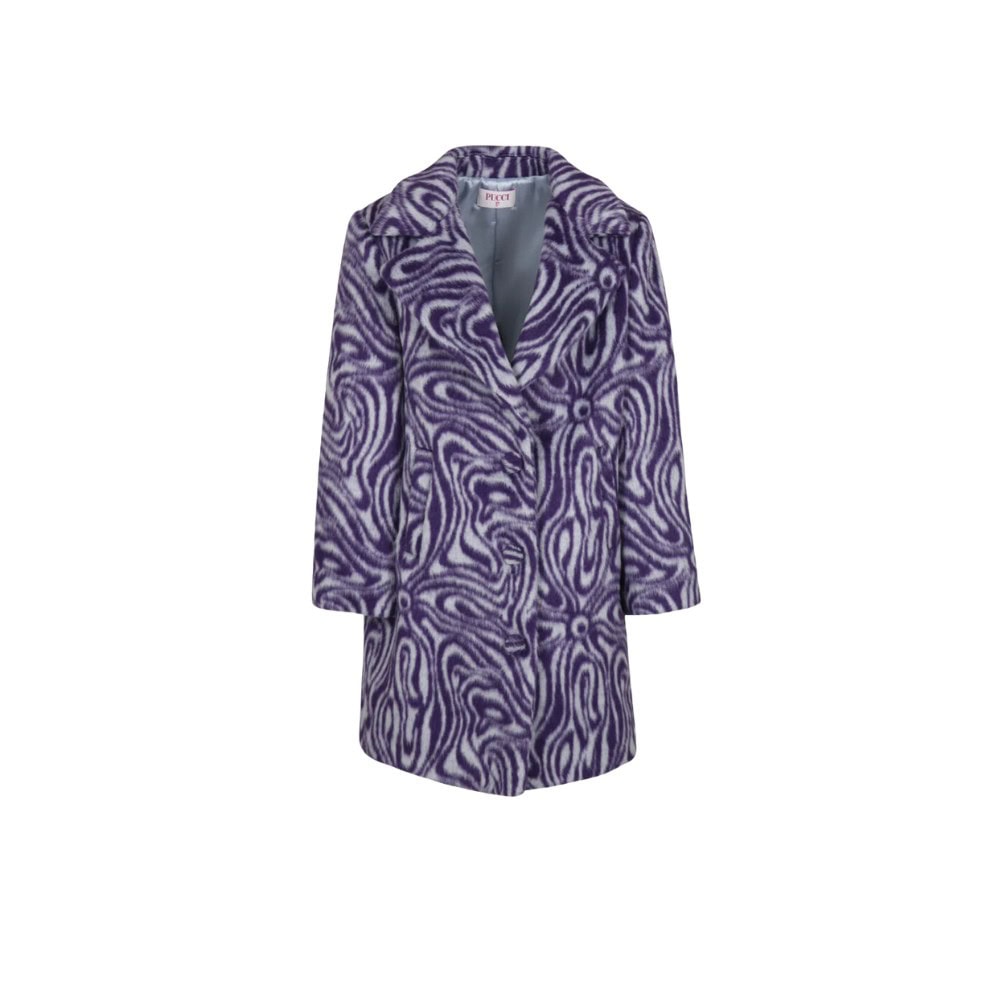purple zebra coat pucci junior