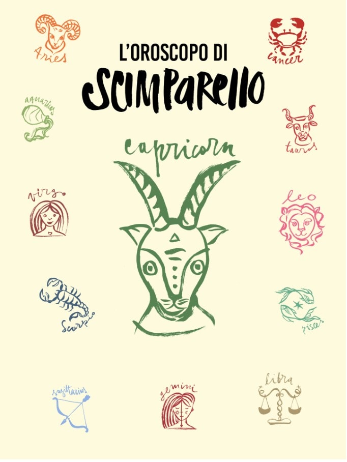 illustration of 12 zodiac signs