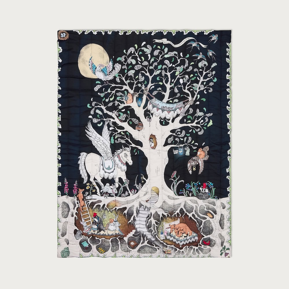 The Enchanted Forest Quilted Blanket