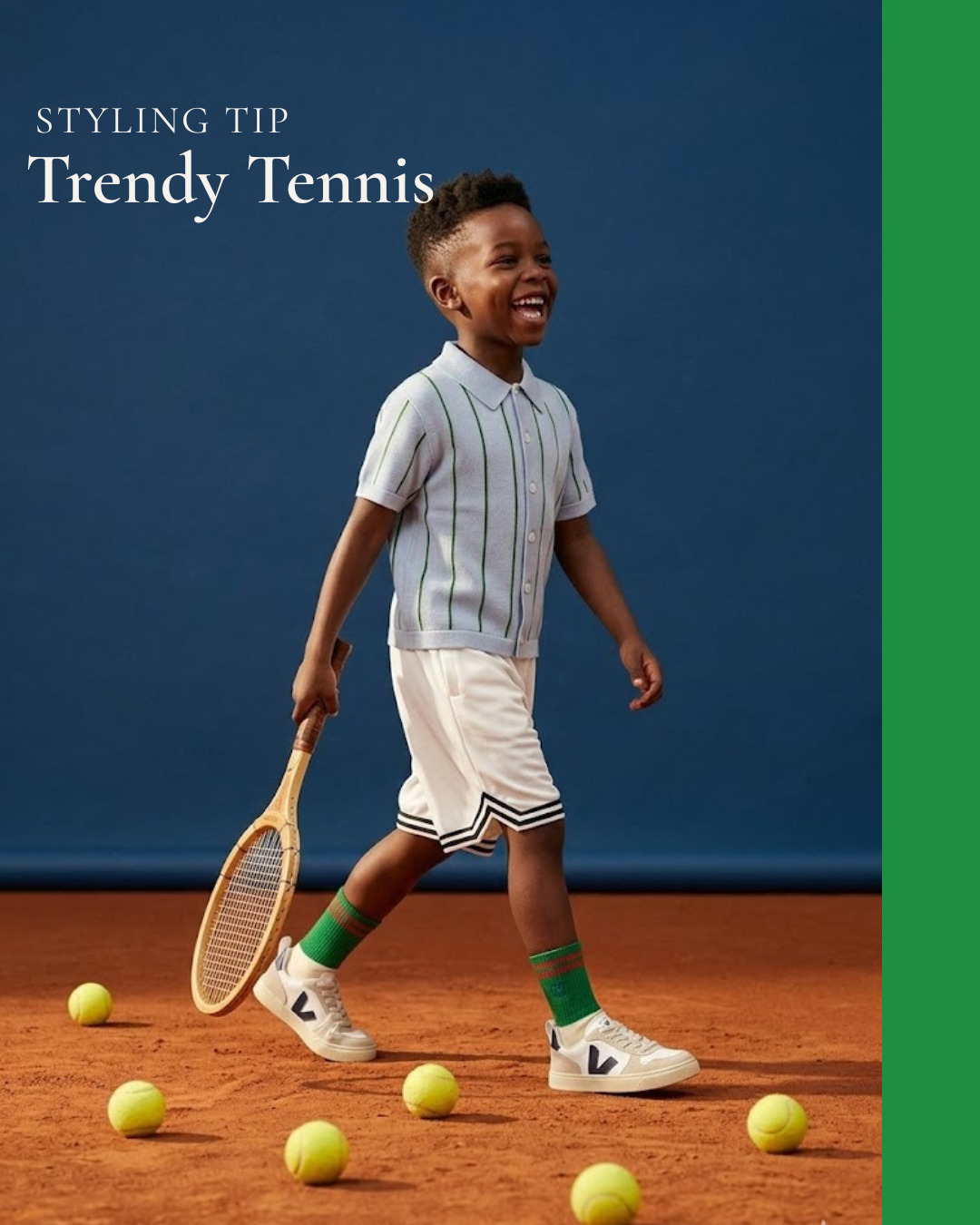boy wearing outfit, styling tip tennis