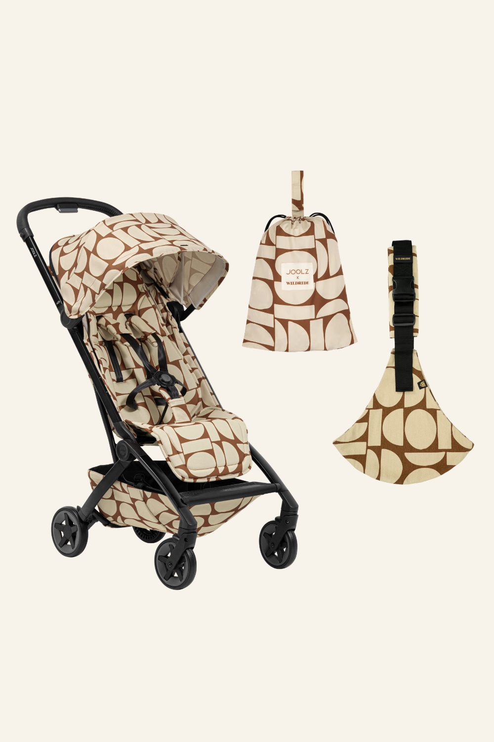Joolz Aer² x Wildride Boho Bundle featuring compact stroller, toddler carrier and matching picnic blanket in exclusive boho print, Scimparello Magazine